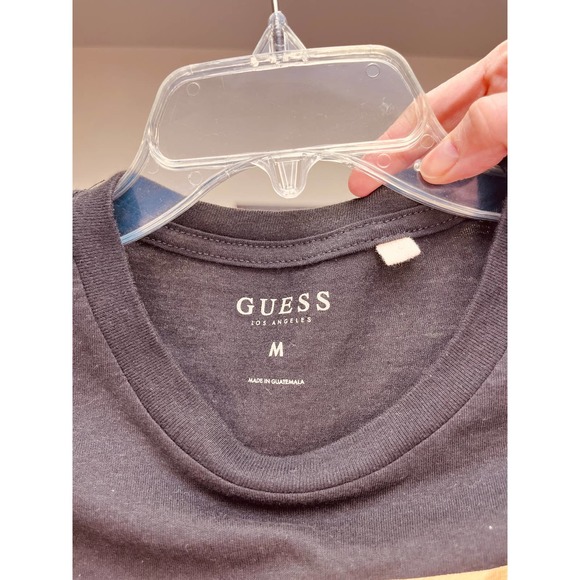 Guess Mens Pekah Logo Gold T-Shirt Medium - Picture 4 of 5